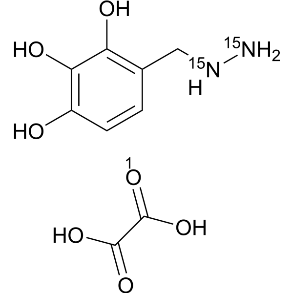 4-((Hydrazinyl)methyl)benzene-1,2,3-triol-15N2 oxalate